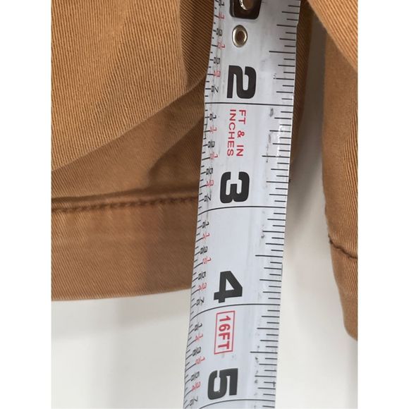 Anthropologie Chino Shorts Women Size 25 Brown Tan Relaxed Fit - Picture 6 of 13